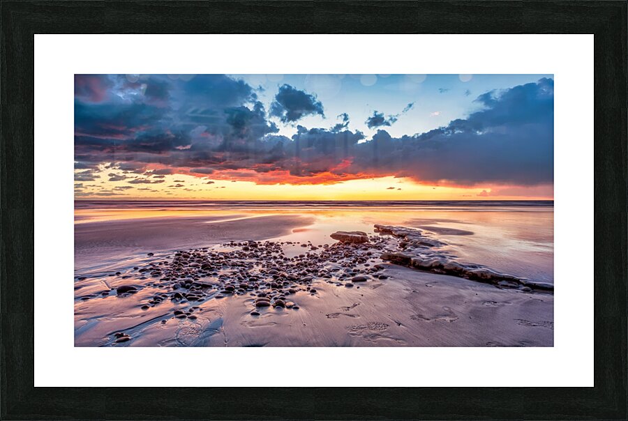 Pebbles in Encinitas Picture Frame print