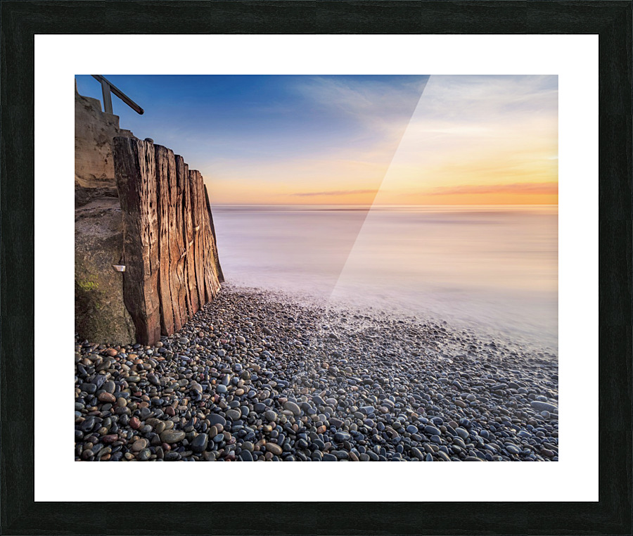 Pebbles in Leucadia Picture Frame print