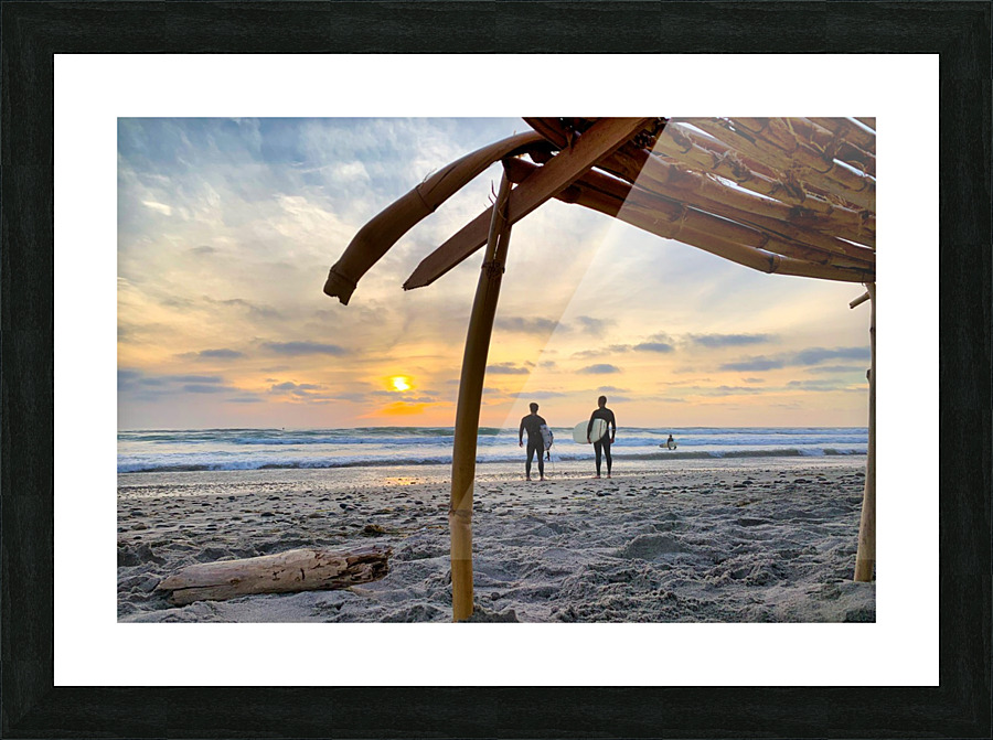 beacons surfers Picture Frame print