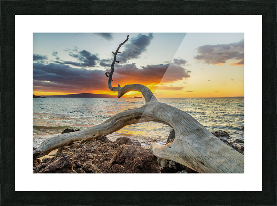Maluaka sunset Picture Frame print