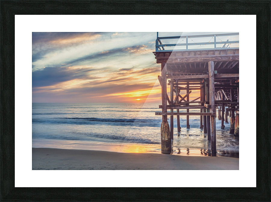 pacific beach pier Picture Frame print