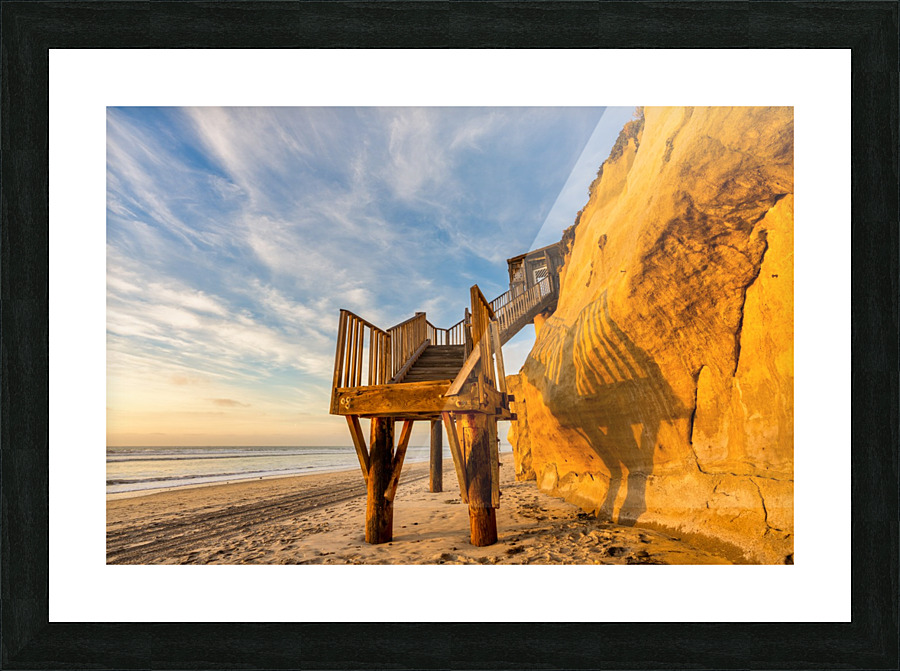 Leucadia beach access Picture Frame print