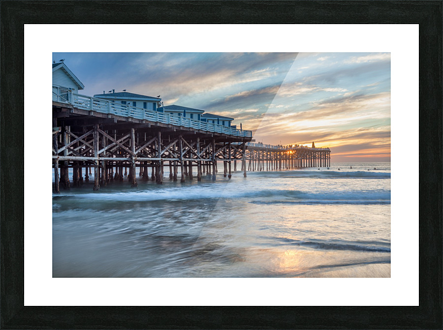 Pacific Beach pier Picture Frame print