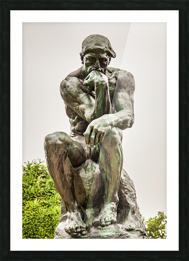 The thinker Rodin Picture Frame print