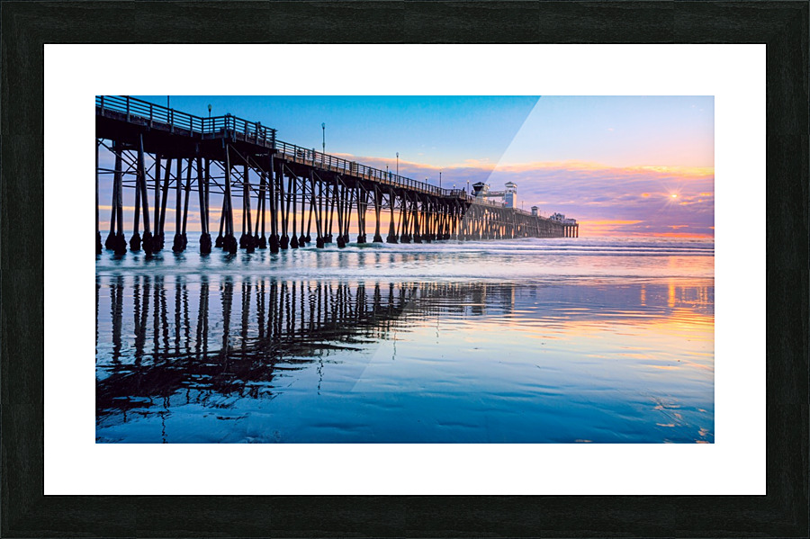 Oceanside pier 1 Picture Frame print