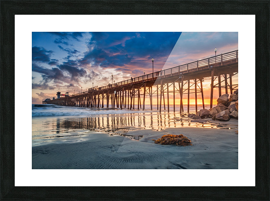 Oceanside pier 3 Picture Frame print