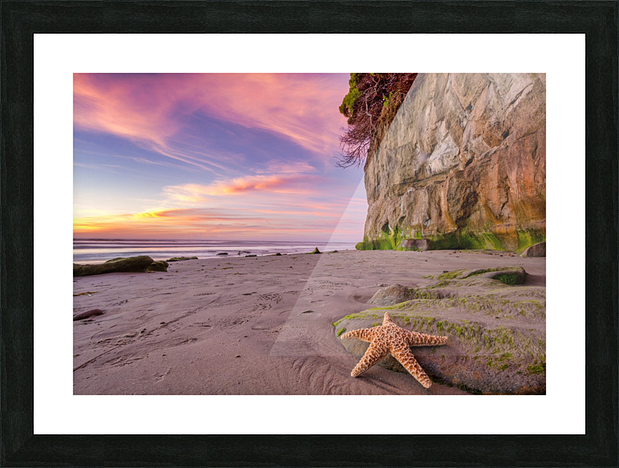 Leucadia cliffs Picture Frame print