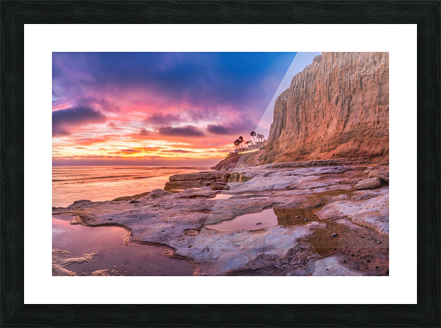 Carlsbad cliffs 1 Picture Frame print