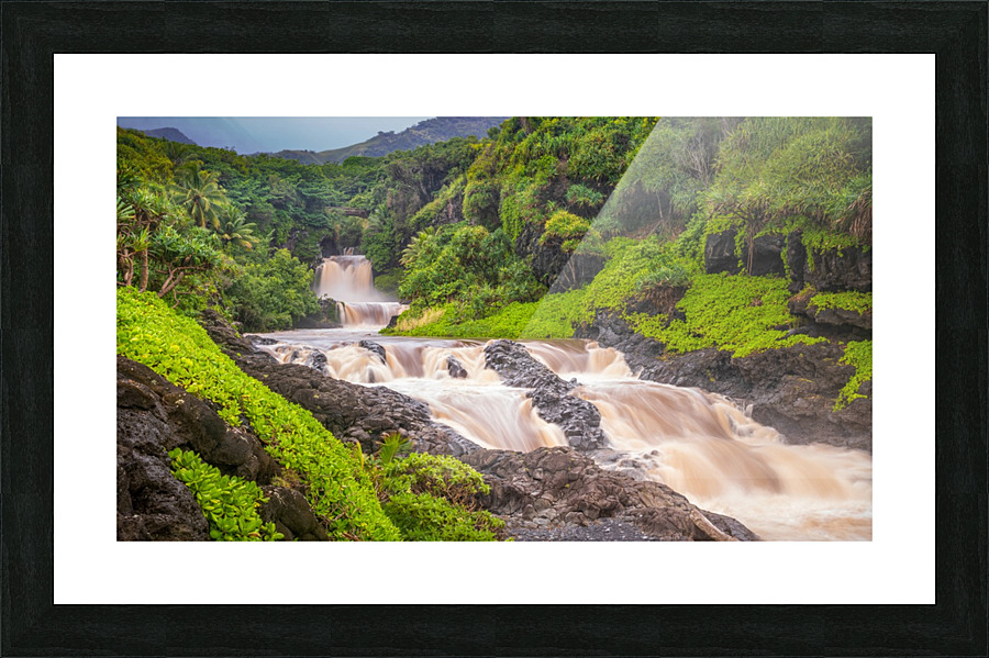 the seven pools  Picture Frame print