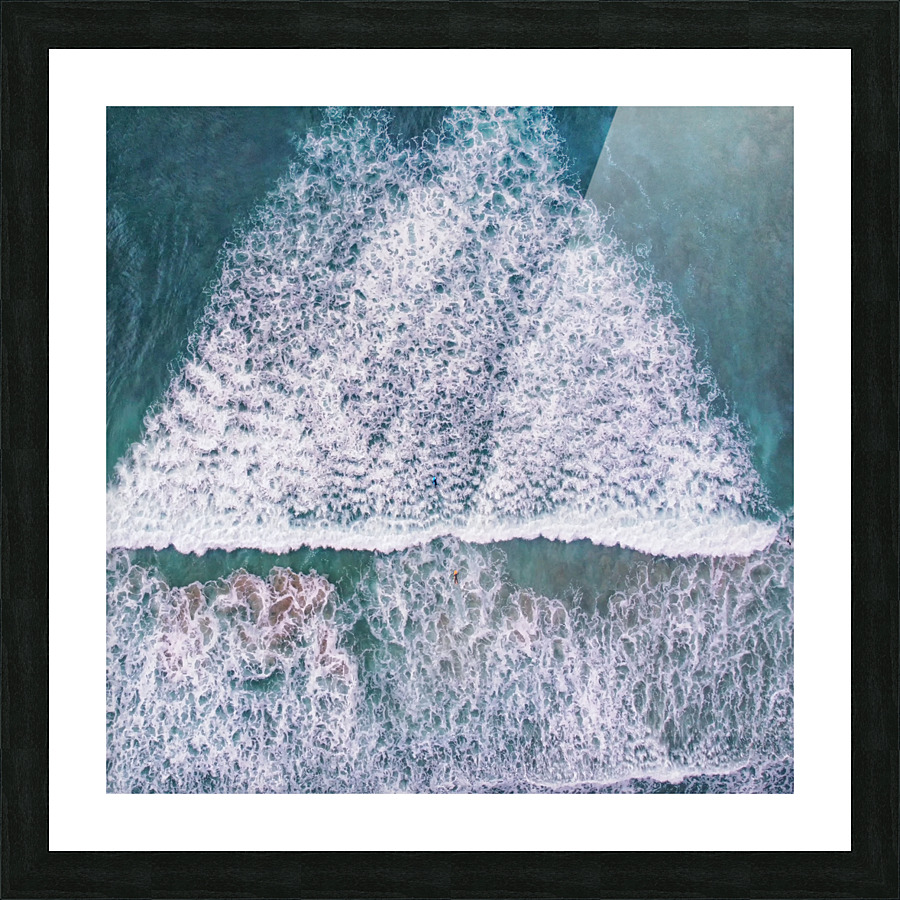 Passing the wave Picture Frame print