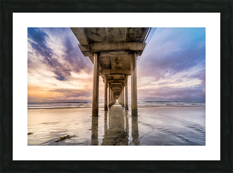Scripps pier Picture Frame print