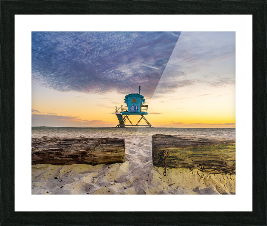 Ponto after sunset Picture Frame print