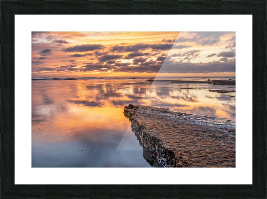 Swamis sunset Picture Frame print
