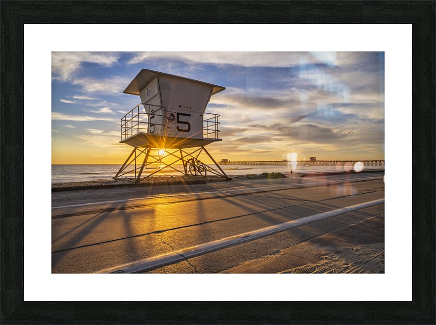 oceanside number 5 Picture Frame print
