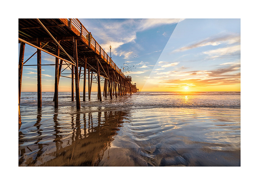 oceanside pier Picture Frame print