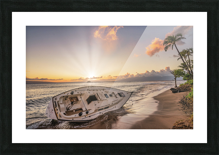 Ghost ship Picture Frame print