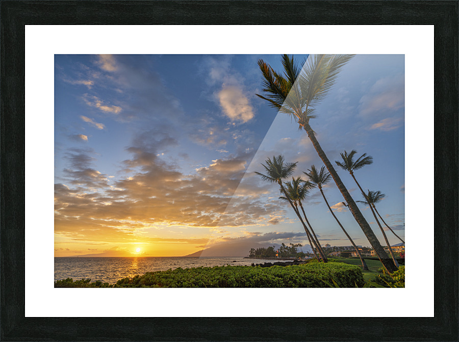 Sunset in kihei Picture Frame print