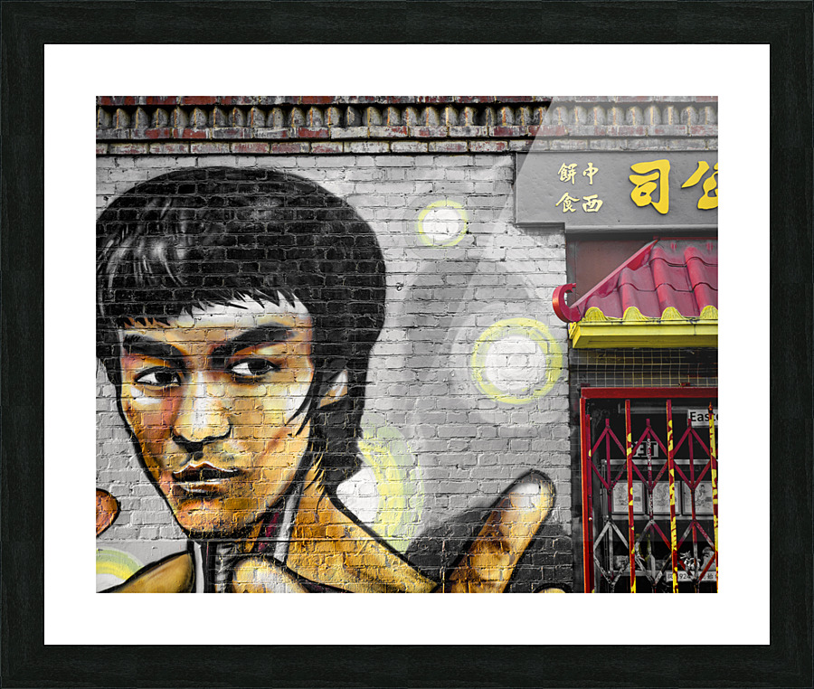 Bruce lee graffiti  Picture Frame print