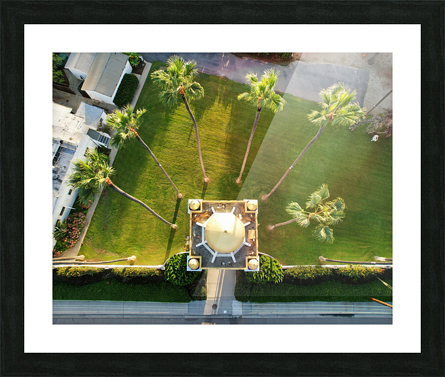 Self realization temple Picture Frame print