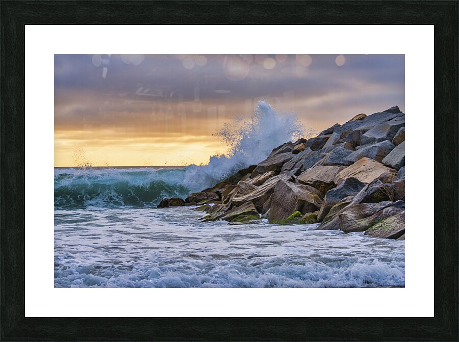 ponto wave Picture Frame print