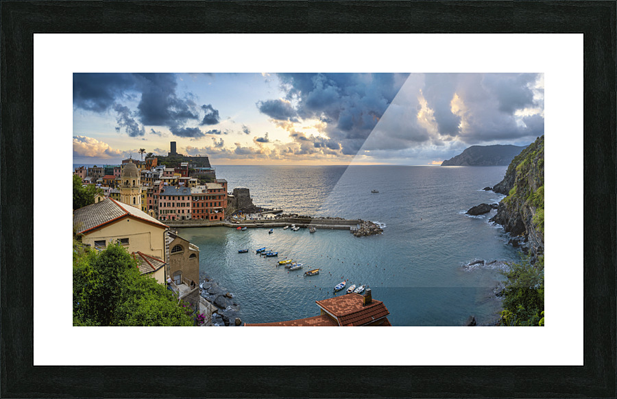 Overlooking Vernazza Picture Frame print