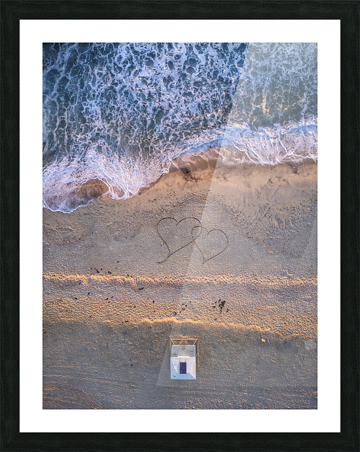 Beach love Picture Frame print
