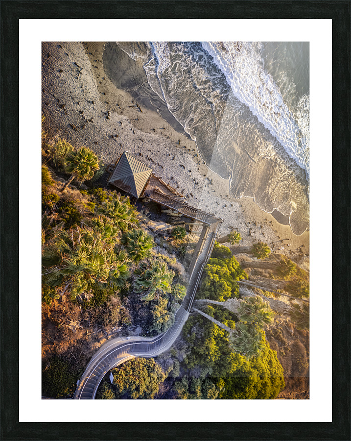 Overlooking Swamis Picture Frame print