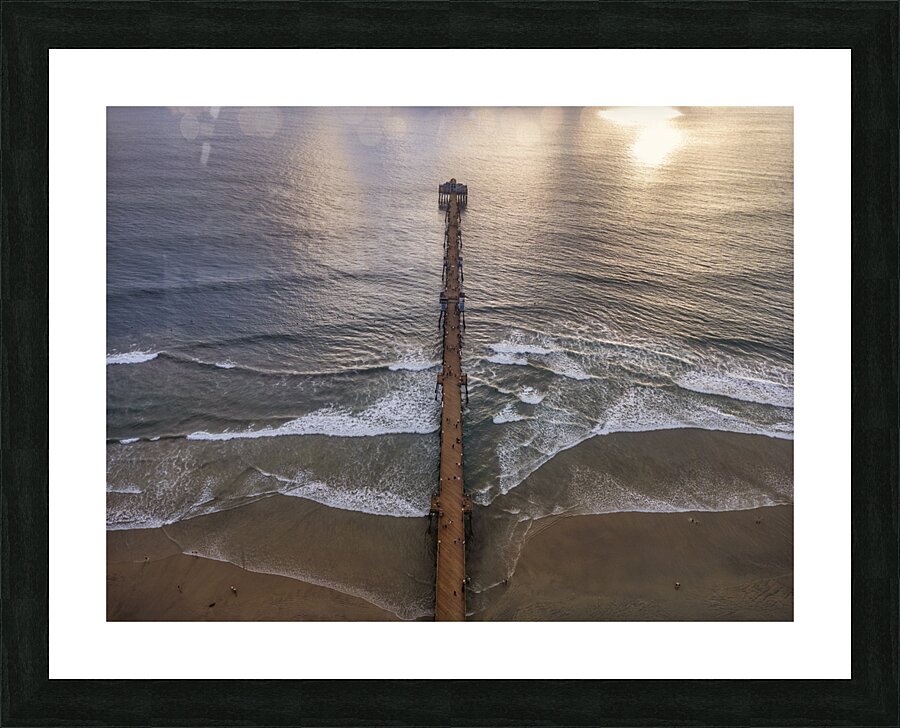 Over the pier Picture Frame print