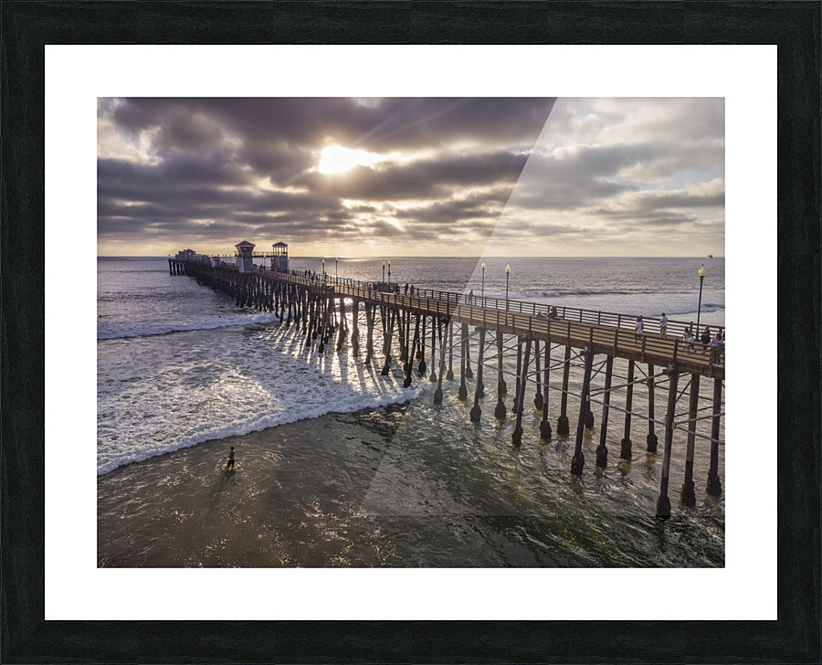 The pier oceanside Picture Frame print