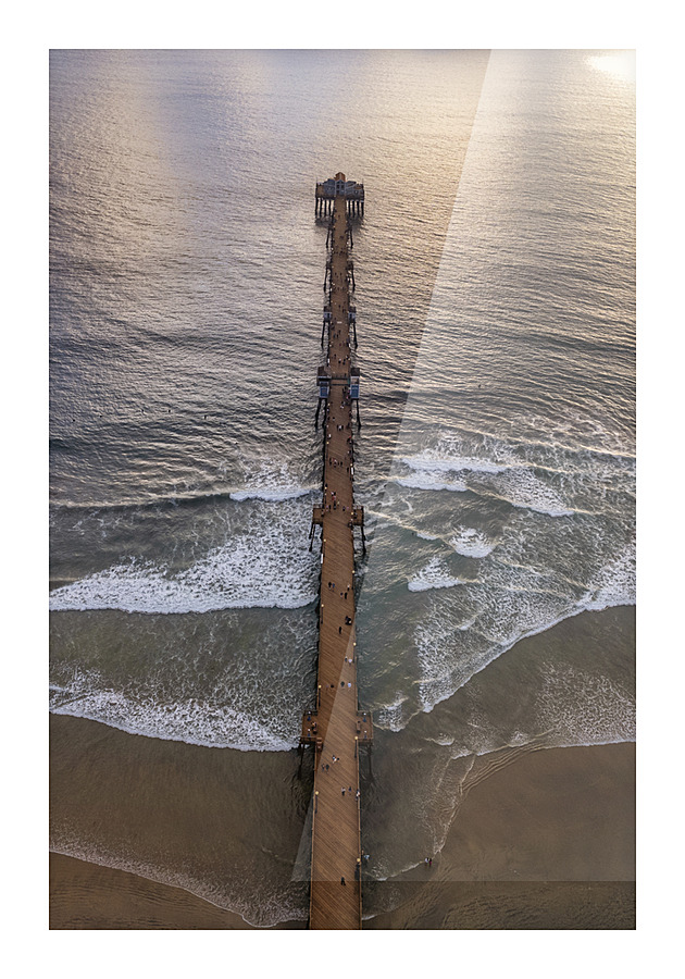 Over the pier 2 Picture Frame print