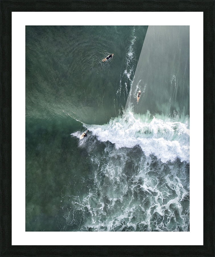 surfers Picture Frame print