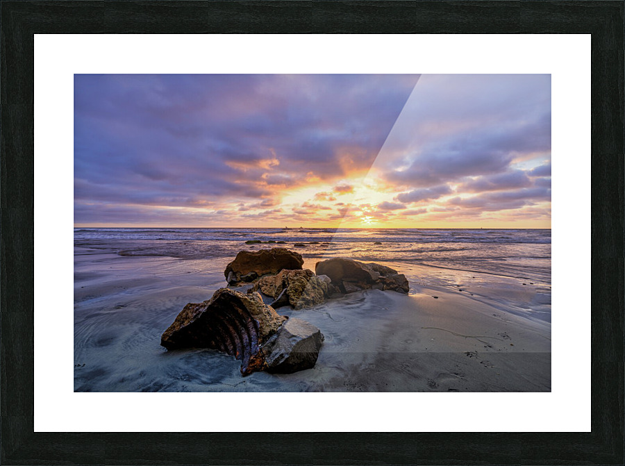 sunset in Solana Picture Frame print