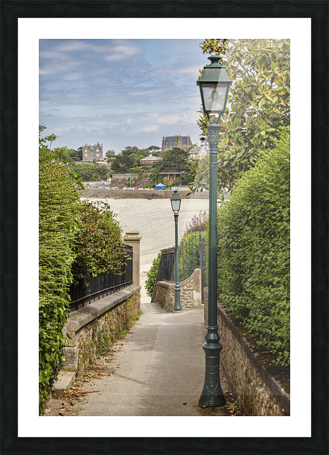 The beach path Picture Frame print