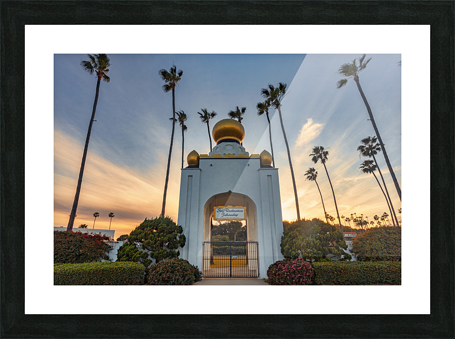 Self realization temple Picture Frame print