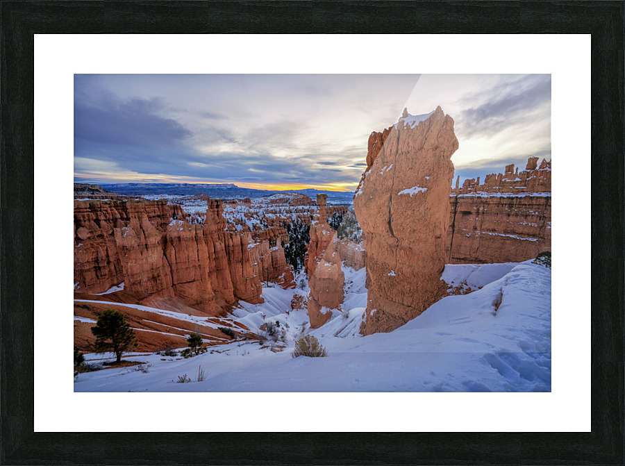 bryce sunrise Picture Frame print