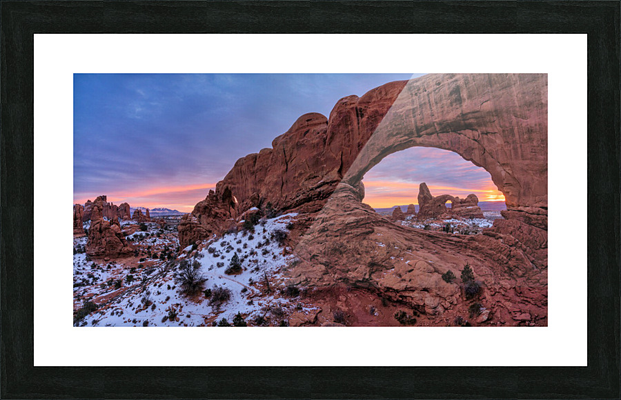 The windows panorama Picture Frame print