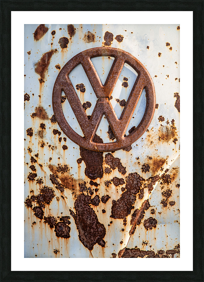 Rusty VW T1 Picture Frame print
