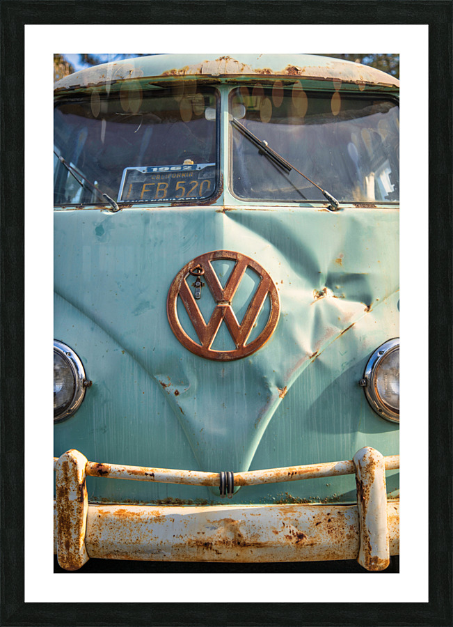 Old  vw bus T1 Picture Frame print