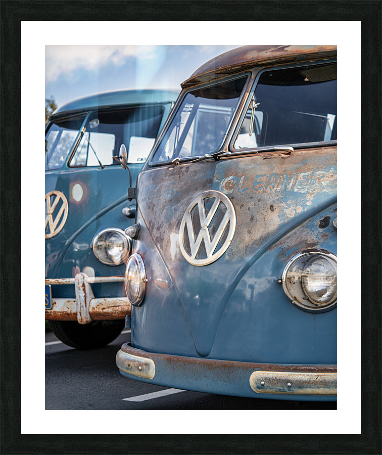 old blue T1 Picture Frame print