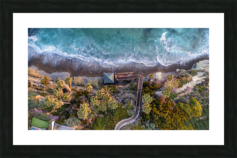 Swamis beach access Picture Frame print