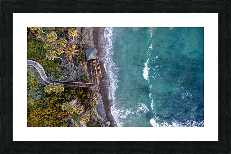 Swamis beach Picture Frame print