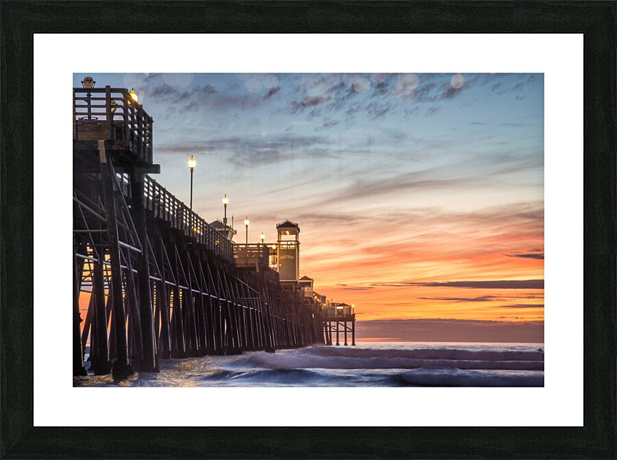 Oceanside pier Picture Frame print
