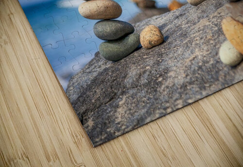 beach pebbles tower Yves COUTURIER puzzle