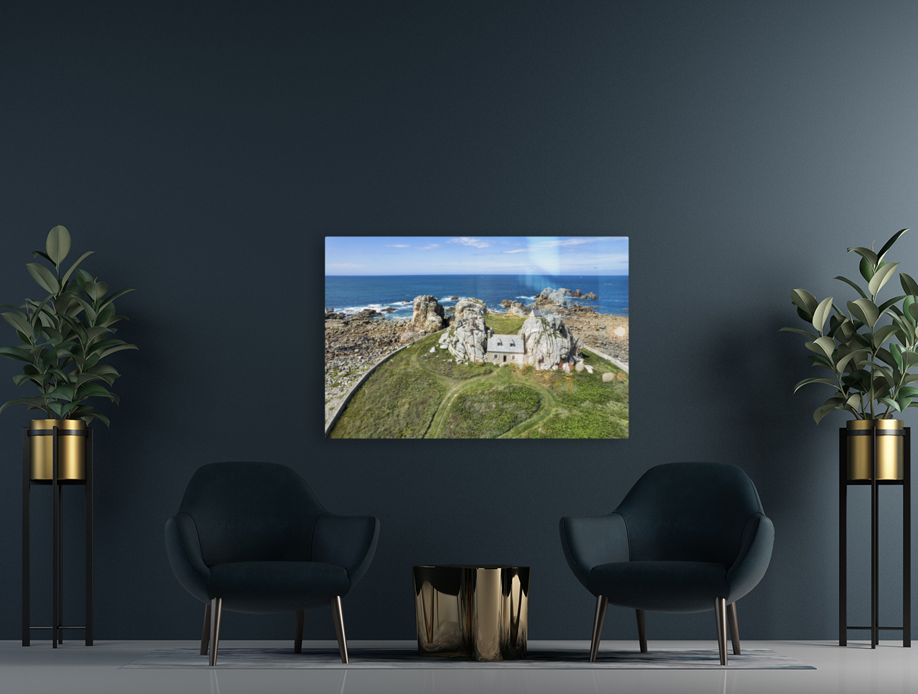 The house between the rocks Reproduction