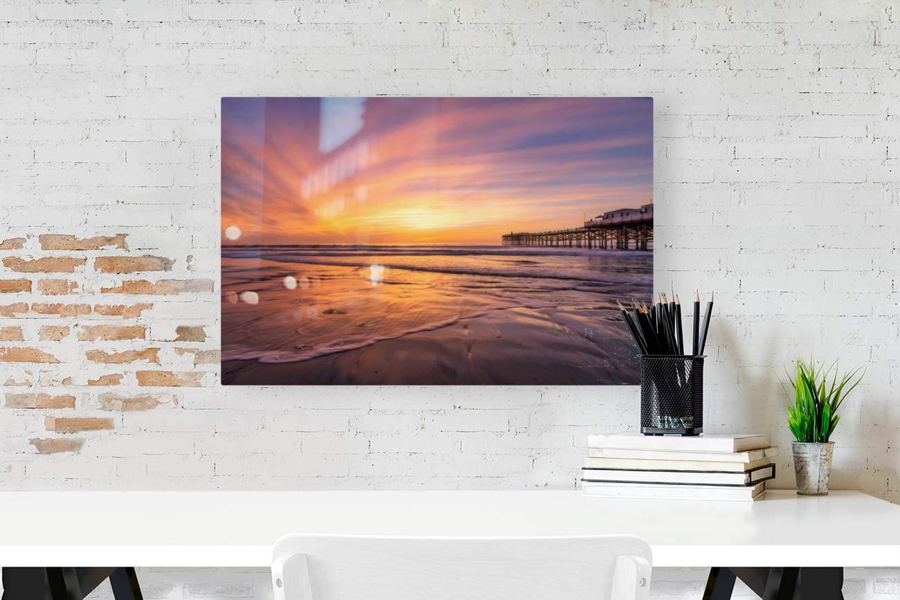 sunset in Pacific beach  Reproduction