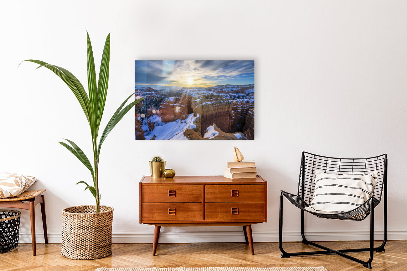 Sun rising in Bryce Reproduction