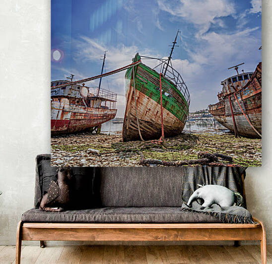 Boat cemetery at Crozon Morgat by Yves COUTURIER