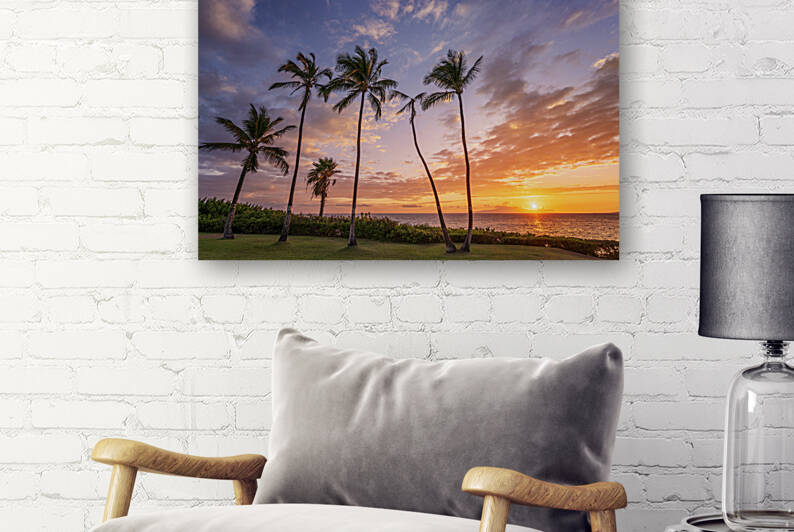 Kihei coconut trees by Yves COUTURIER