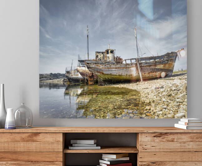 Boat cemetery in  Crozon by Yves COUTURIER