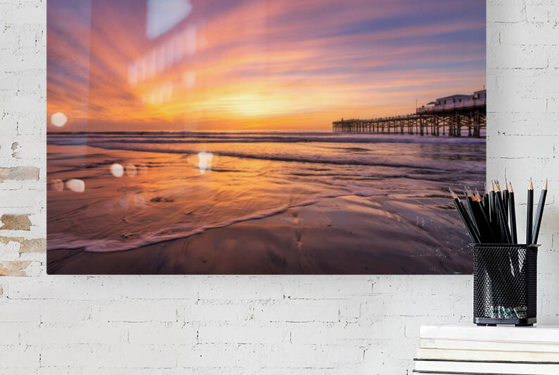 sunset in Pacific beach  Reproduction